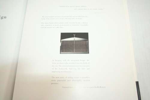 An amazing 1995 Rolls Royce Marques brochure with "Teaser" cards and a comprehensive spec card