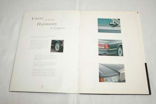 An amazing 1995 Rolls Royce Marques brochure with "Teaser" cards and a comprehensive spec card