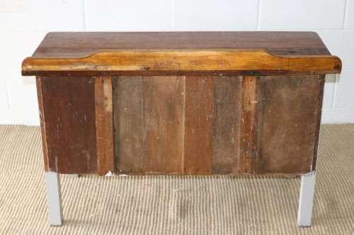 A charming vintage Oak wash stand with a two-tone design & three spacious drawers - lovely!