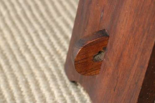 An awesome and solidly made Solid Oak foot stool in excellent condition - very sturdy