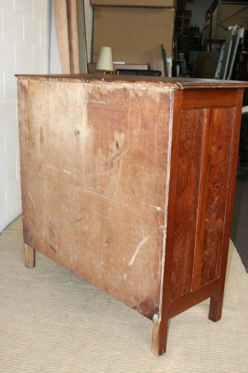 An extraordinary LARGE vintage five-drawer Teak chest of drawers with ornate handles - amazing!
