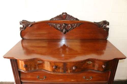 A magnificent hand carved Victorian, early Art Nouveau (c1890) antique Rosewood chiffonier - WOW!!