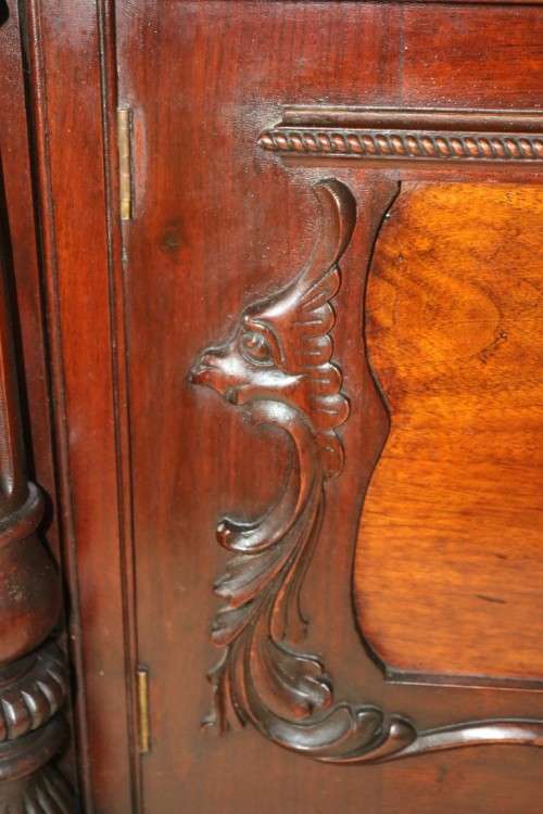 A magnificent hand carved Victorian, early Art Nouveau (c1890) antique Rosewood chiffonier - WOW!!