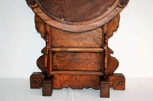 A spectacular XL antique oriental hand-carved Elm-wood "Chinoiserie" dressing table mirror - RS17M