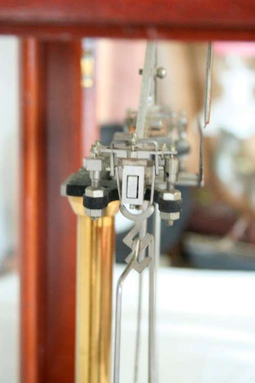 An exceptionally rare antique "Apothecary" scale in its original glass and Mahogany wood case