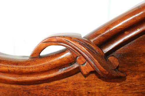 A supeb hand carved mid-Victorian (c1870) antique Mahogany chiffonier with barley twist uprights