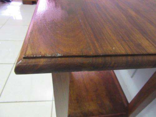 A wonderful vintage solid Teak occasional table with two levels in great condition