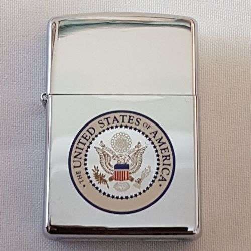 An awesome c1990's Zippo limited edition "The United States of America" chrome lighter