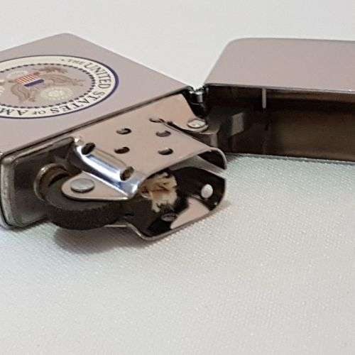 An awesome c1990's Zippo limited edition "The United States of America" chrome lighter