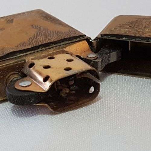 A remarkable c1998 Zippo Barrett Smythe limited edition "Endangered Animals" Lion brass lighter