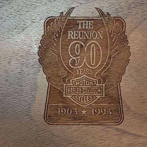 A spectacular boxed Limited Edition (No. 234 of 1000) Zippo Harley Davidson 90th Reunion lighter
