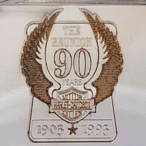 A spectacular boxed Limited Edition (No. 234 of 1000) Zippo Harley Davidson 90th Reunion lighter
