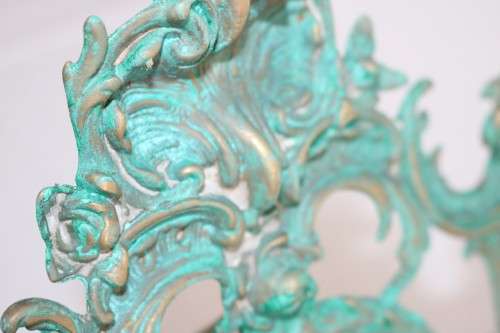 A wonderful Victorian solid brass free standing photo frame with incredible patina - stunning!!!