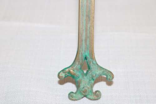 A wonderful Victorian solid brass free standing photo frame with incredible patina - stunning!!!