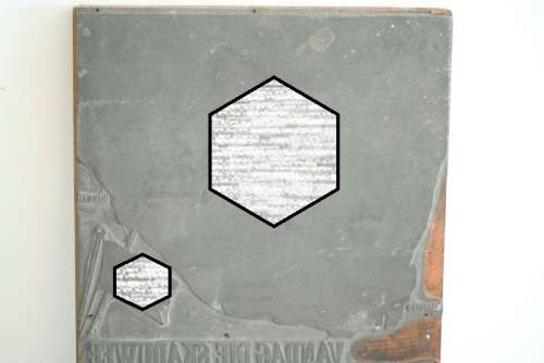 A spectacularly rare antique WWII German (Afrikaans) Nazi Pewter propaganda printing plate