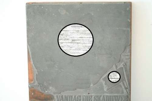 A spectacularly rare antique WWII German (Afrikaans) Nazi Pewter propaganda printing plate