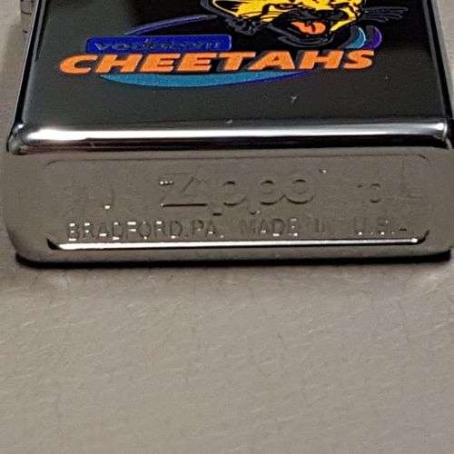 **RS17** A wonderful authentic Zippo "South African Rugby" CHEETAHS brushed chrome lighter