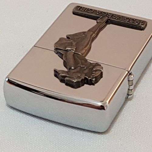 A magnificent 1993 "The Varga Girl 1935" Zippo windproof lighter in original box - very collectable!