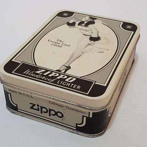 A magnificent 1993 "The Varga Girl 1935" Zippo windproof lighter in original box - very collectable!