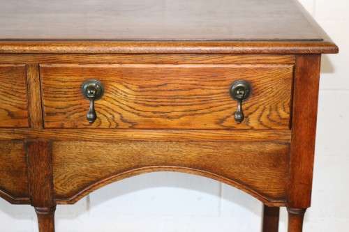 A superb Victorian (c1890) antique Honeyed-Oak double-drawer hall table in stunning condition - WOW!