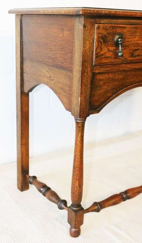 A superb Victorian (c1890) antique Honeyed-Oak double-drawer hall table in stunning condition - WOW!