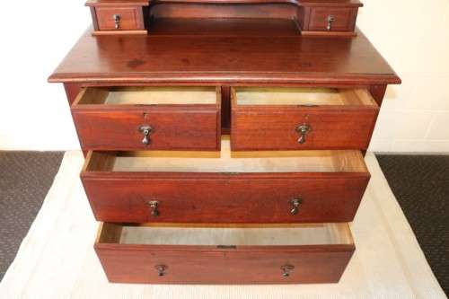 A magnificent antique Edwardian (c1905) "Arts and Crafts Movement" Teak dressing table - stunning!