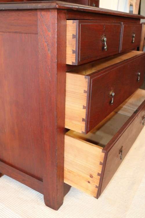 A magnificent antique Edwardian (c1905) "Arts and Crafts Movement" Teak dressing table - stunning!