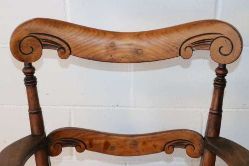 A charming vintage solid carved Oak "Cottage Style" occasional/ dining carver chair - RS17Sale