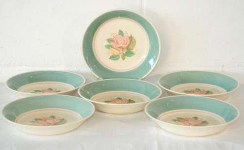 A superb rare mid-century original "Susie Cooper" dinner service in the Patricia Rose pattern