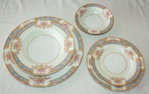 A spectacular Japanese made 8-setting "Royal Ceramic" (Noritake) porcelain dinner service = WOW!!!
