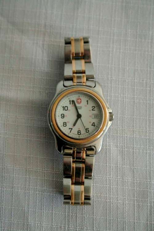 An awesome vintage original two-tone ladies Swiss Army wrist watch in awesome condition