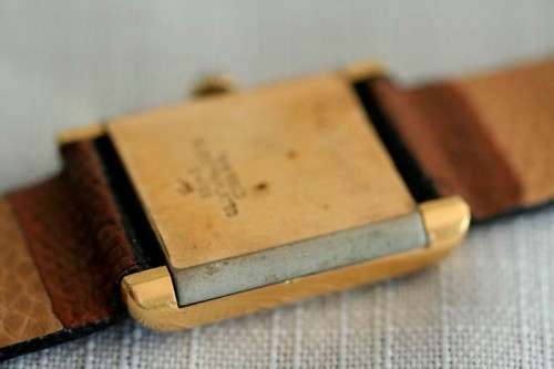 **RS17** Beautiful Swiss made 18ct gold plated ladies Cartier watch in great working condition