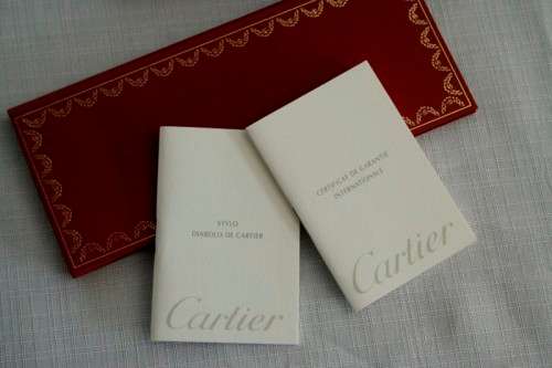 An superb original "Diabolo de Cartier" fountain pen in its presentation box with the certificate