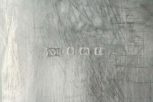 An exquisite antique (1905) hallmarked "Thomas Bishton" sterling silver engraved calling card case