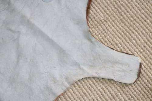**RS17** A fantastic (1,4m x 1m) genuine Blesbok skin/ hide mat in great condition
