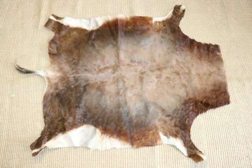 **RS17** An awesome (1,3m x 1m) genuine Blesbok skin/ hide mat in great condition