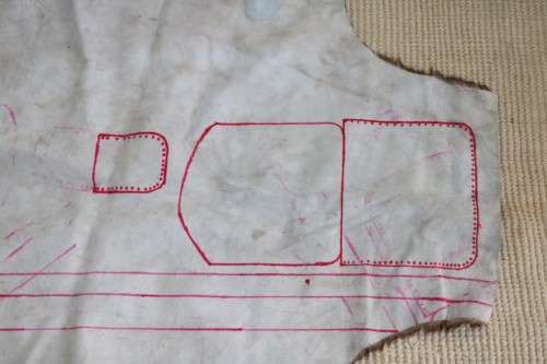**RS17** An awesome (1,3m x 1m) genuine Blesbok skin/ hide mat in great condition