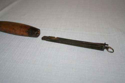 A very rare antique John Engstrom Eskilstuna (1874) Swedish barrel (or Sloyd) knife