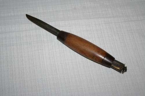 A very rare antique John Engstrom Eskilstuna (1874) Swedish barrel (or Sloyd) knife
