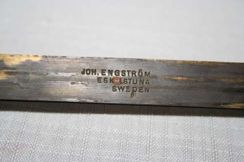 A very rare antique John Engstrom Eskilstuna (1874) Swedish barrel (or Sloyd) knife