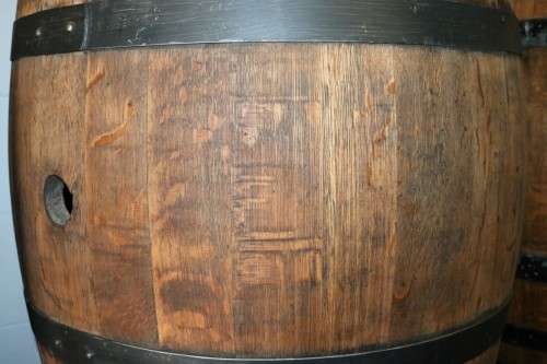 Original solid French Oak wine barrels with their original hoops in good condition!