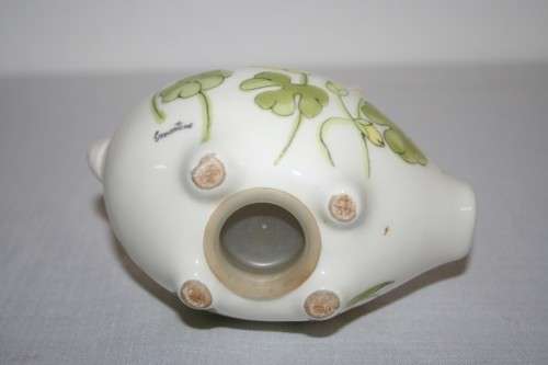 A superb original mid-century signed Ernestine Salerno hand painted Italian porcelain Piggy bank