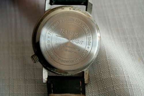 An amazing vintage Tempus-Fugit The Unemployed Philosophers Guild "Sigmund Freud" wrist watch
