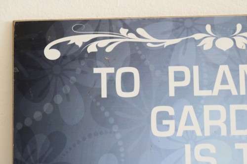 **RS17** An awesome inspirational wall hanging sign with a string on the back in good condition
