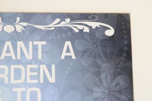 **RS17** An awesome inspirational wall hanging sign with a string on the back in good condition