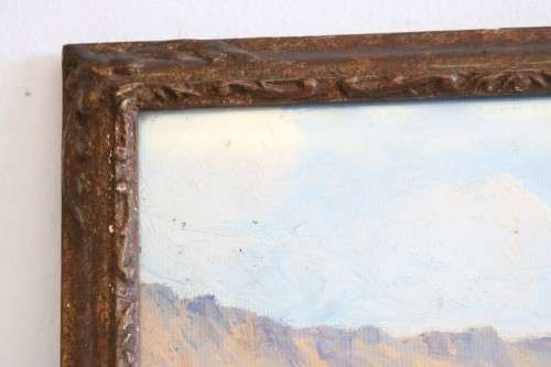 **RS17** A wonderful framed (behind glass) painting signed "S. Wallace" of the Twelve Apostles