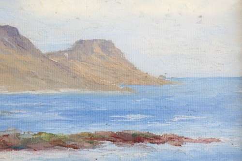 **RS17** A wonderful framed (behind glass) painting signed "S. Wallace" of the Twelve Apostles