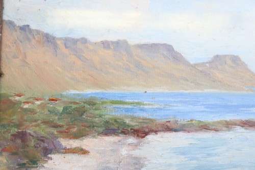 **RS17** A wonderful framed (behind glass) painting signed "S. Wallace" of the Twelve Apostles