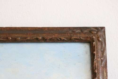 **RS17** A wonderful framed (behind glass) painting signed "S. Wallace" of the Twelve Apostles