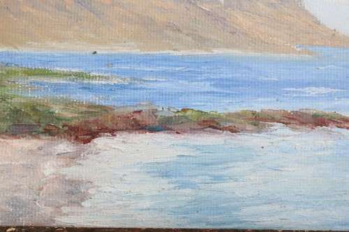 **RS17** A wonderful framed (behind glass) painting signed "S. Wallace" of the Twelve Apostles